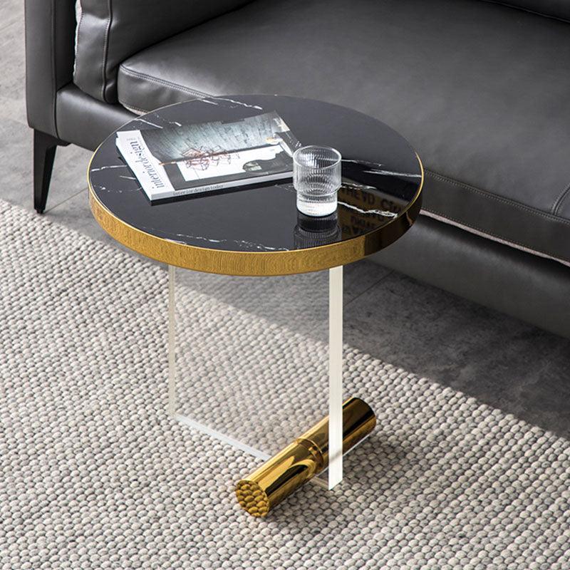 Caldera Round Side Table, Acrylic - Miola
