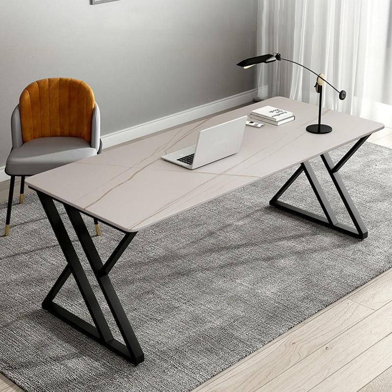 Simone Office Desk, Sintered Stone - Miola
