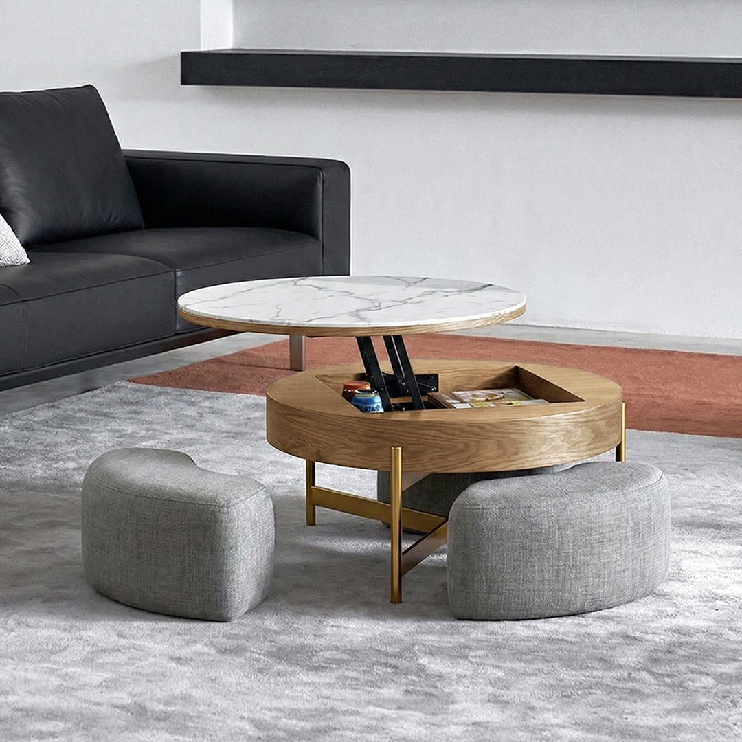 Josiah Round Lift - Top Coffee Table - Miola