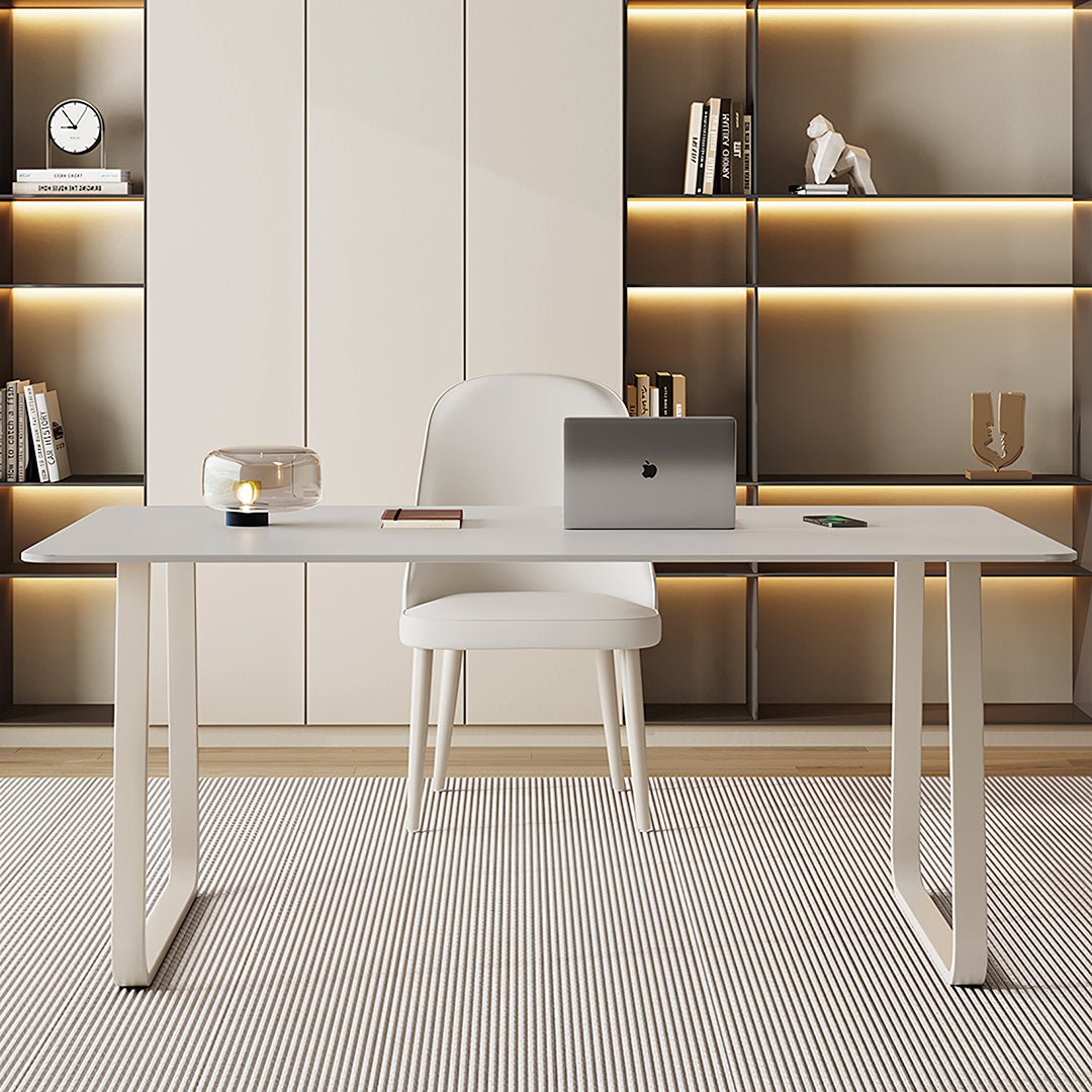 Kwame Office Desk With Office Chair, White - Miola