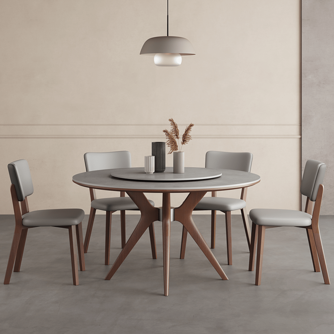 Leah Round Dining Table Set - Miola