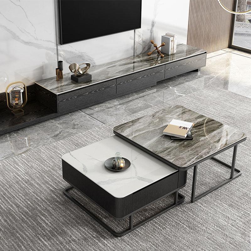 Nathan TV Stand, Sintered Stone - Miola