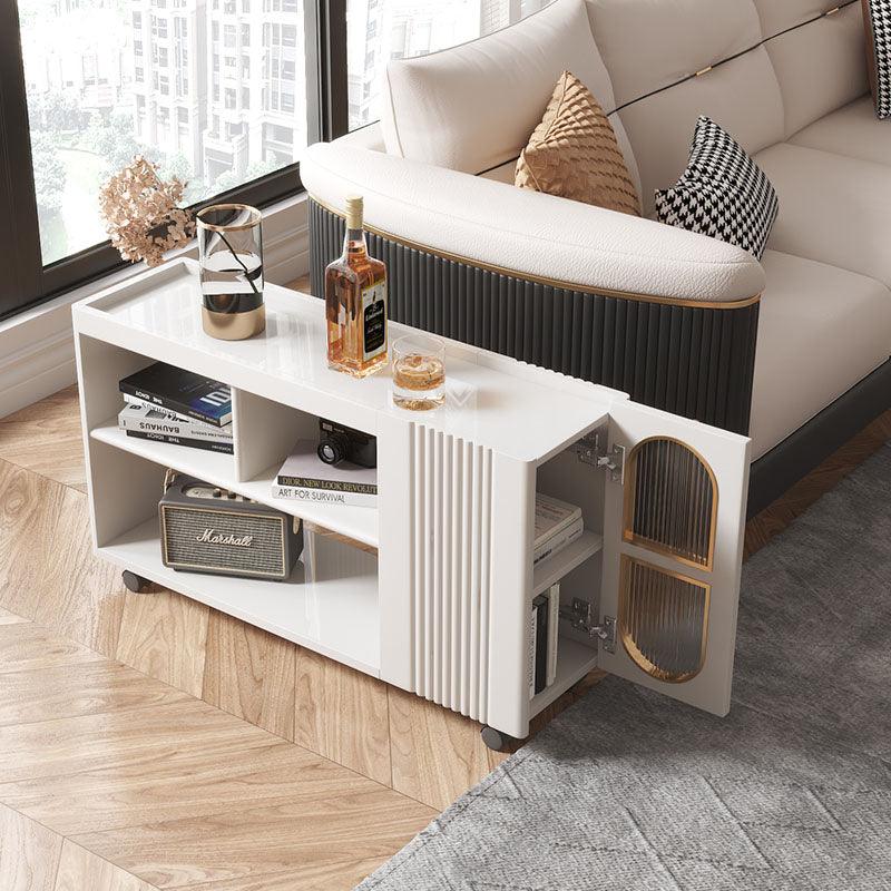 Dulcie Side Table With Wheels, Hallway Storage - Miola