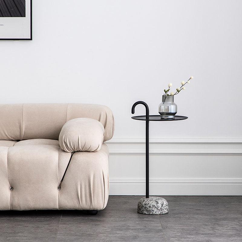 Stone Crutch Side Table, Black - Miola
