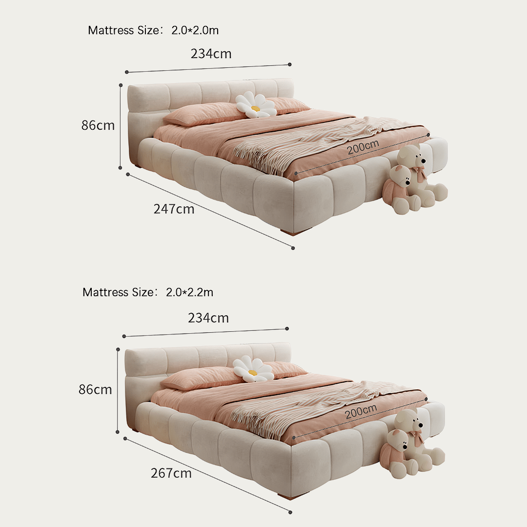 Mamie King Size Bed, More Sizes, Velvet With Storage, Gaslift - Miola
