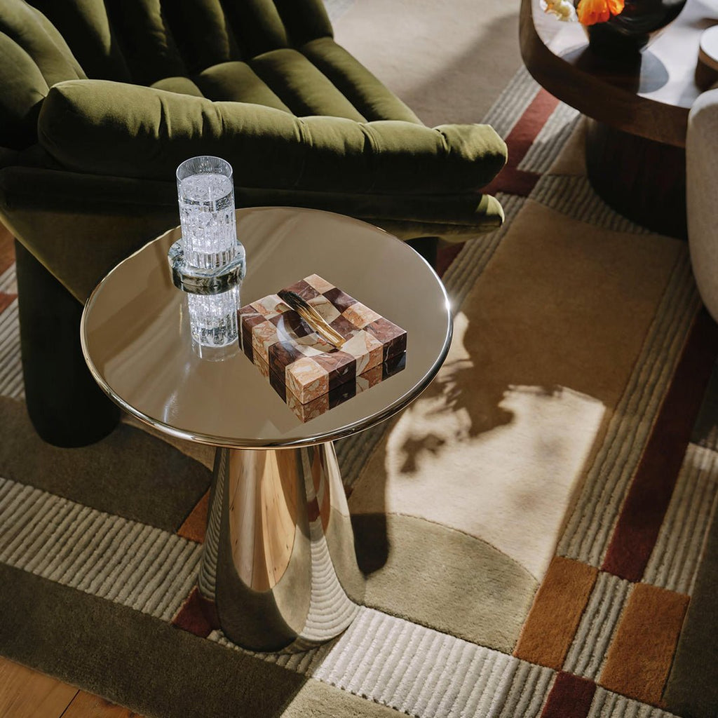 Abarca Side Table, Stainless Steel - Miola