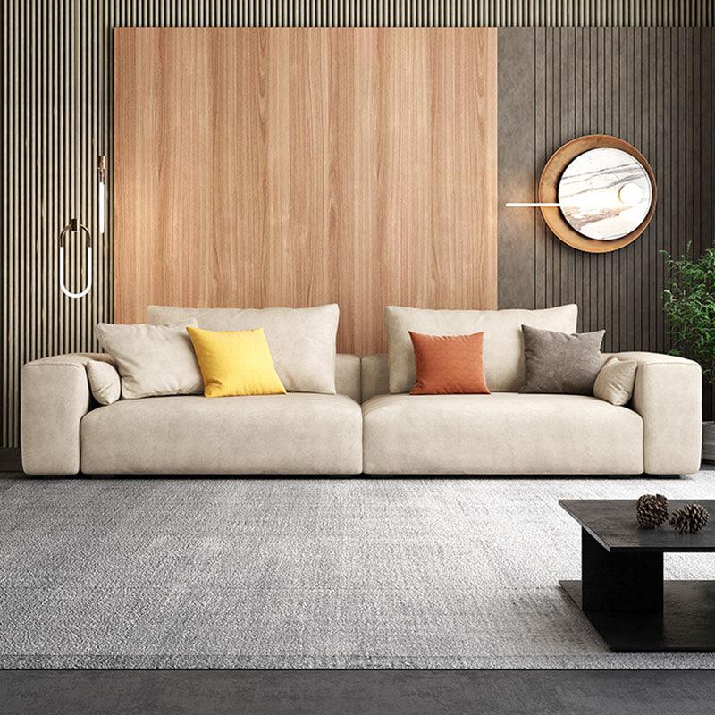 R87 Calvin Two Seater Corner Sofa, Leathaire - Miola