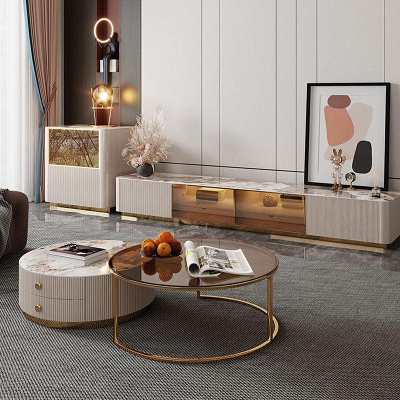 Eden II Living Room Coffee Table Set, TV Stand - Miola