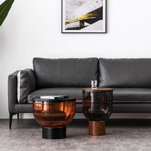 Agora Coffee Table Set, Glass - Miola