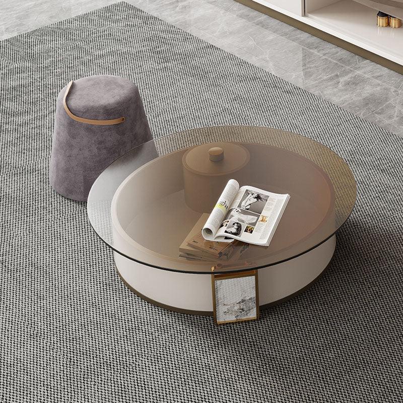 Sogo Round Coffee Table, Rotatable With TV Stand - Miola