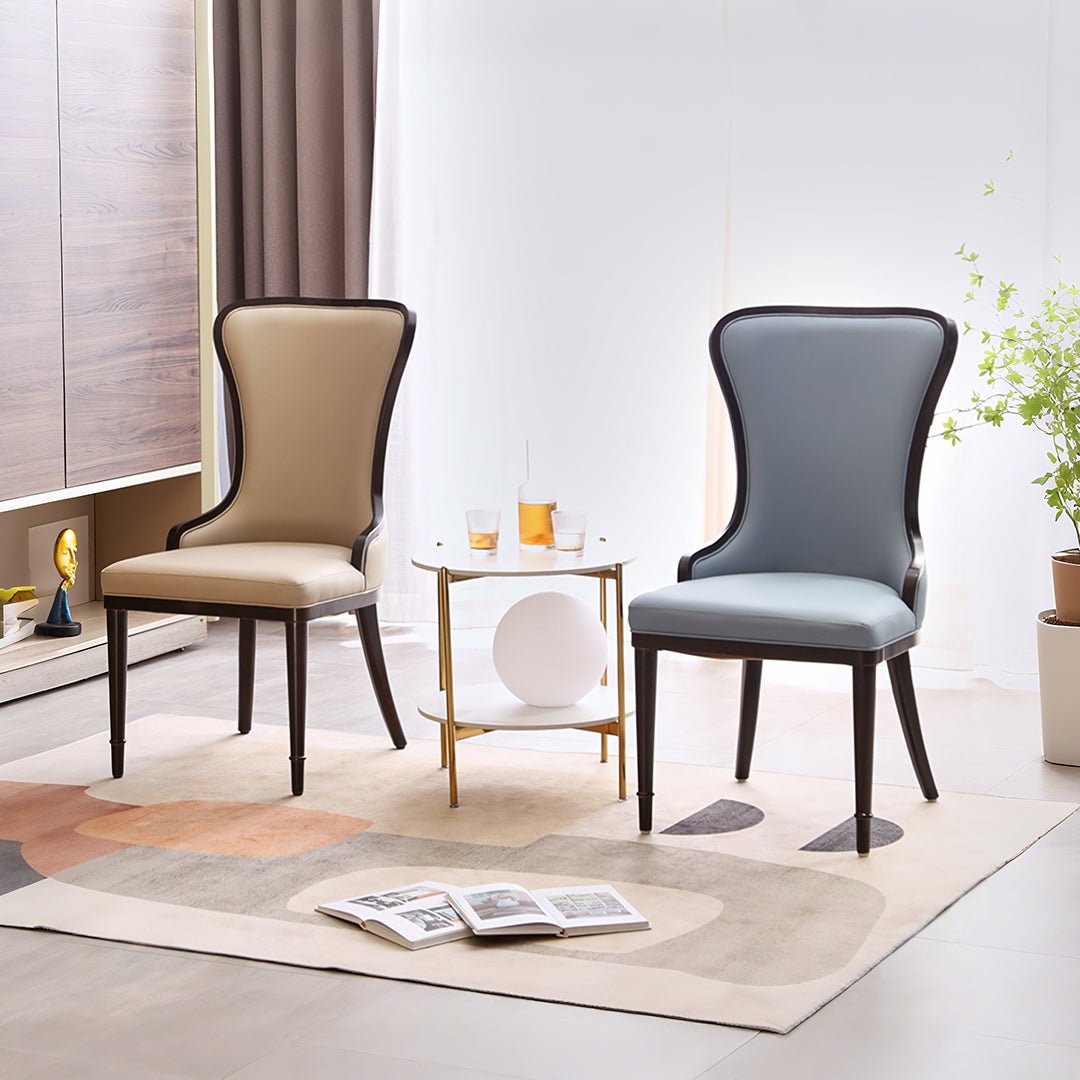 Inoue High Back Dining Chair, Leather - Miola