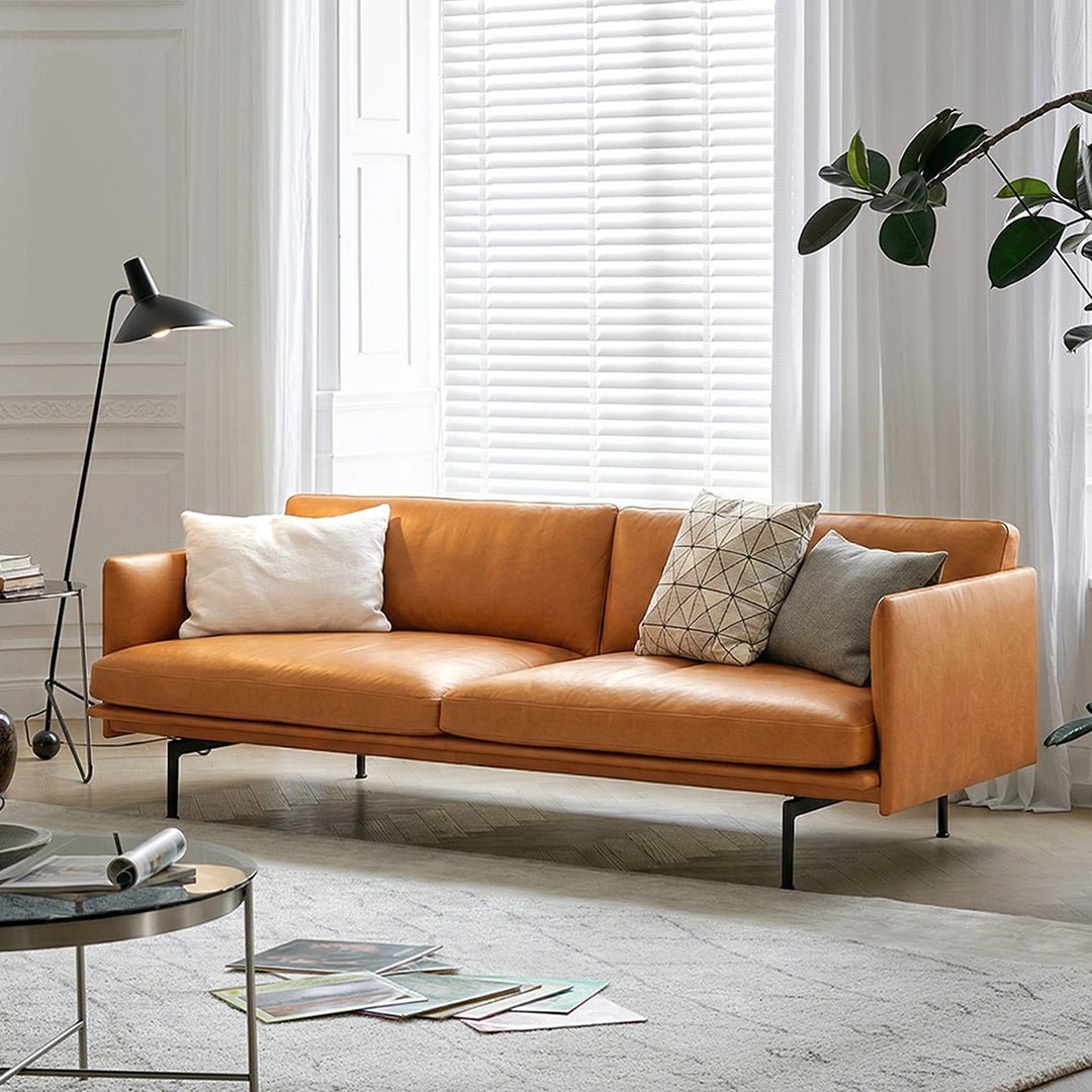 H81 Hamilton Two Seater / Three Seater Sofa, Italian Genuine Leather - Miola