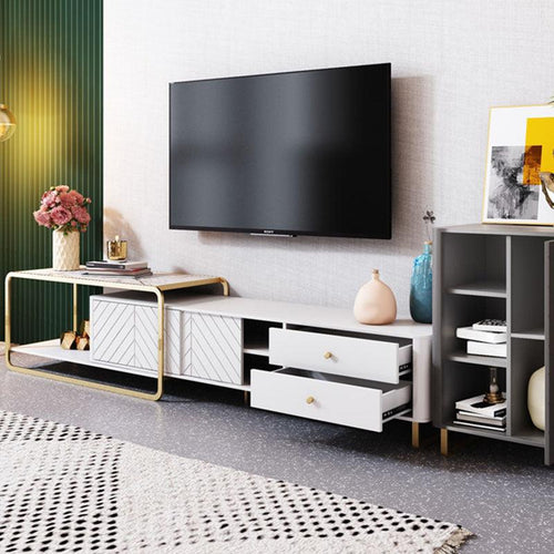 Adelaide TV Stand, White - Miola