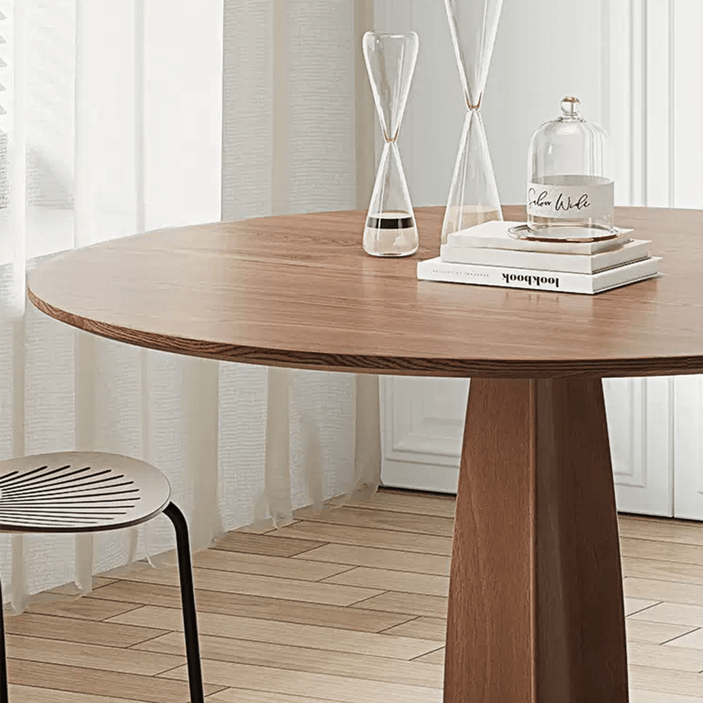 Seraphina Round Dining Table, Solid Wood - Miola