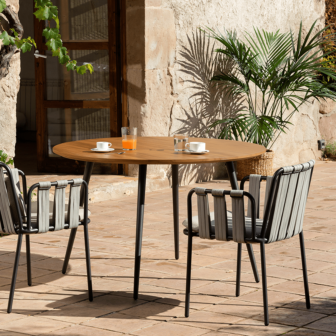 Artemis Outdoor Rattan Dining Chair, For Patio Garden - Miola