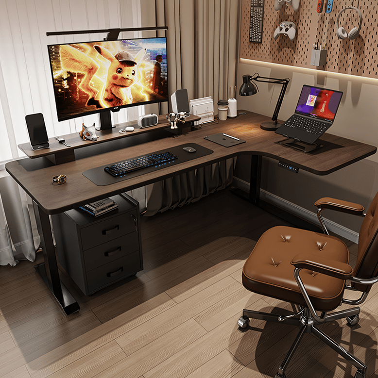 Smart Electric Standing Office Desk, Computer Corner Desk - Miola