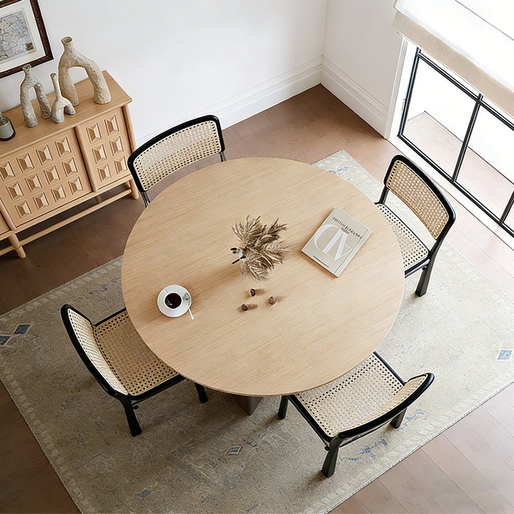Ivar Round Dining Table, Oak Or Walnut - Miola