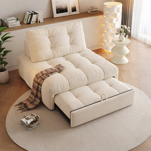 Alhassan Sleeper Armchair, Single Seater Bed, Leathaire - Miola