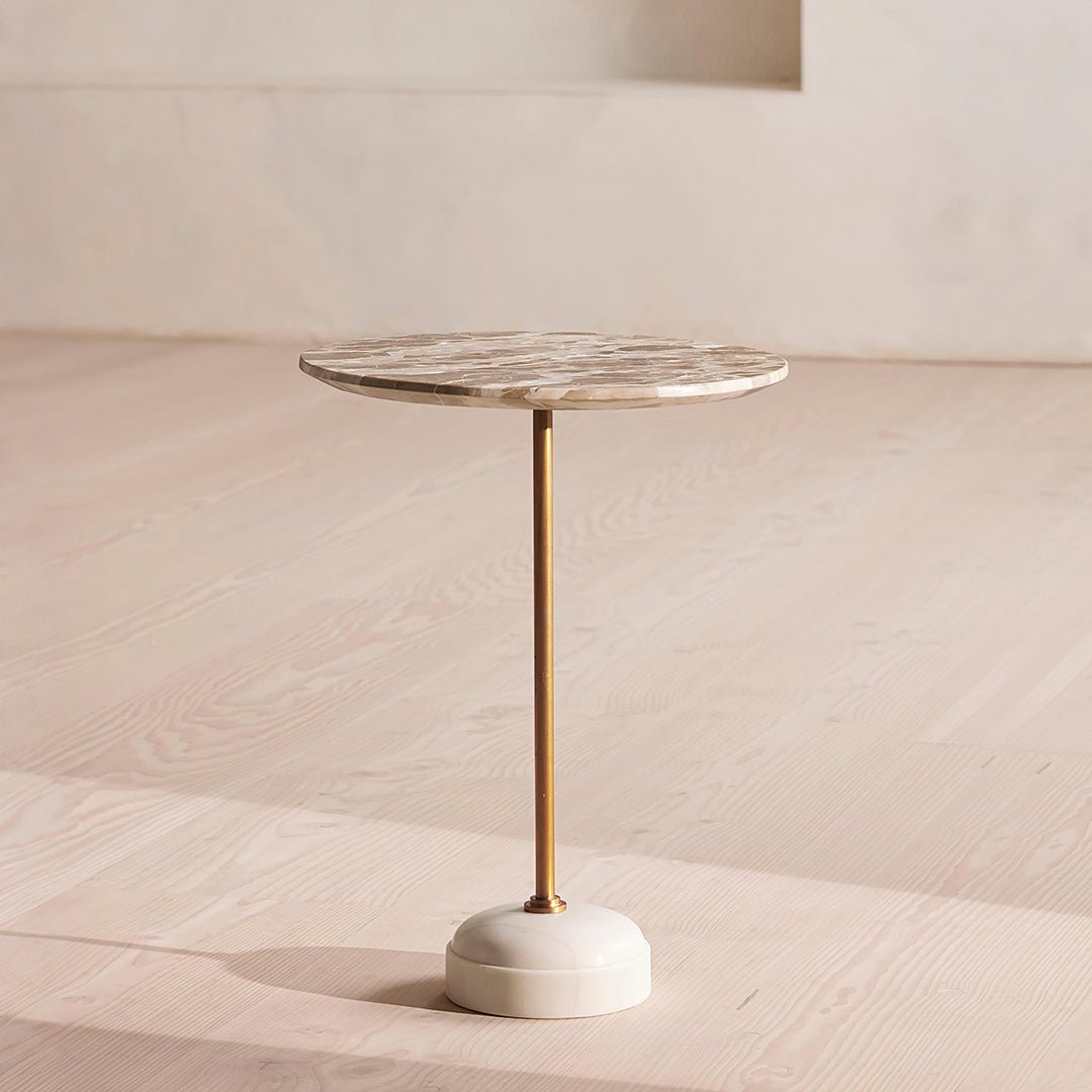 Cameron Side Table, Marble - Miola