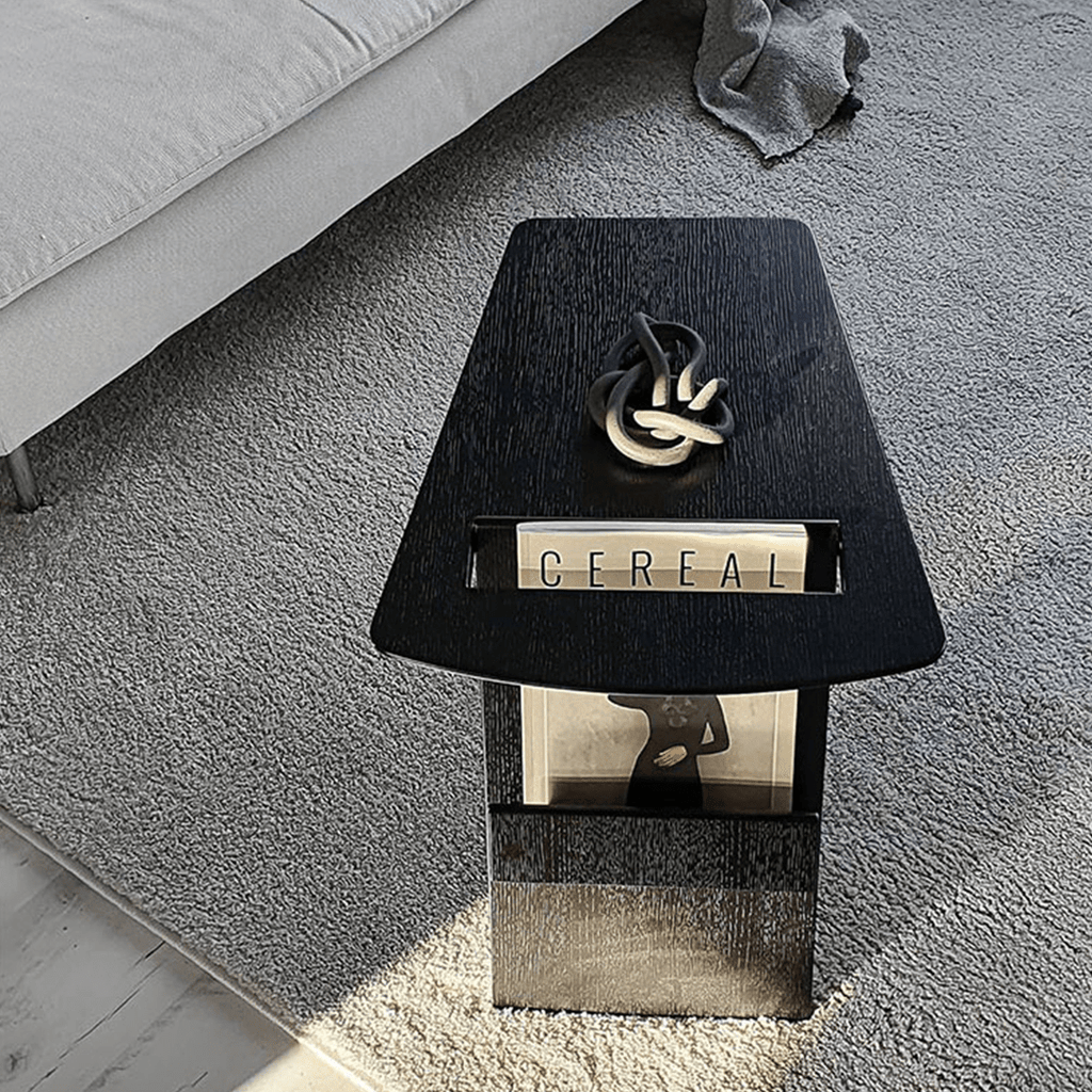 Pallas Side Table, With Magazine Rack - Miola