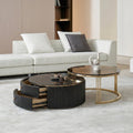 Bblythe Nesting Coffee Table Set, Black - Miola