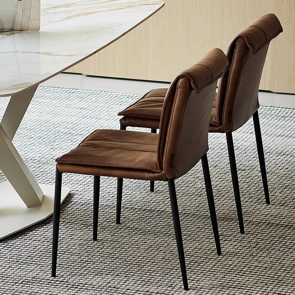D'Amato Dining Chair, Leather - Miola