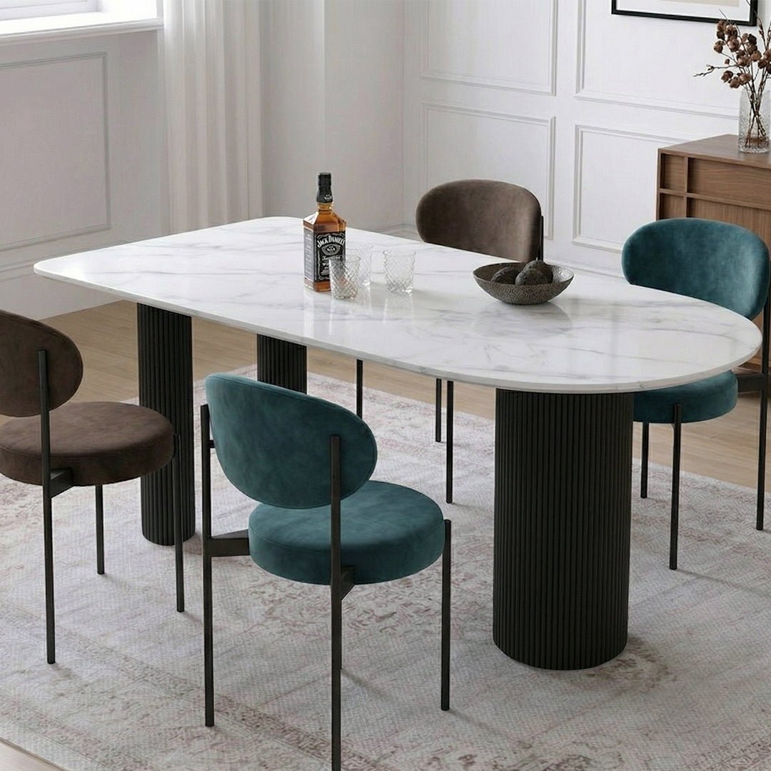 La Plainville Dining Table, White - Miola