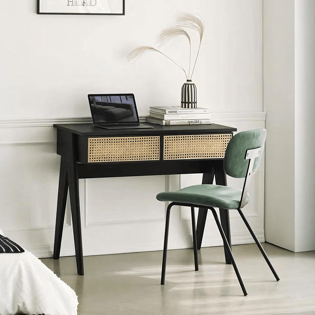 Lambeth Office Desk, Black - Miola