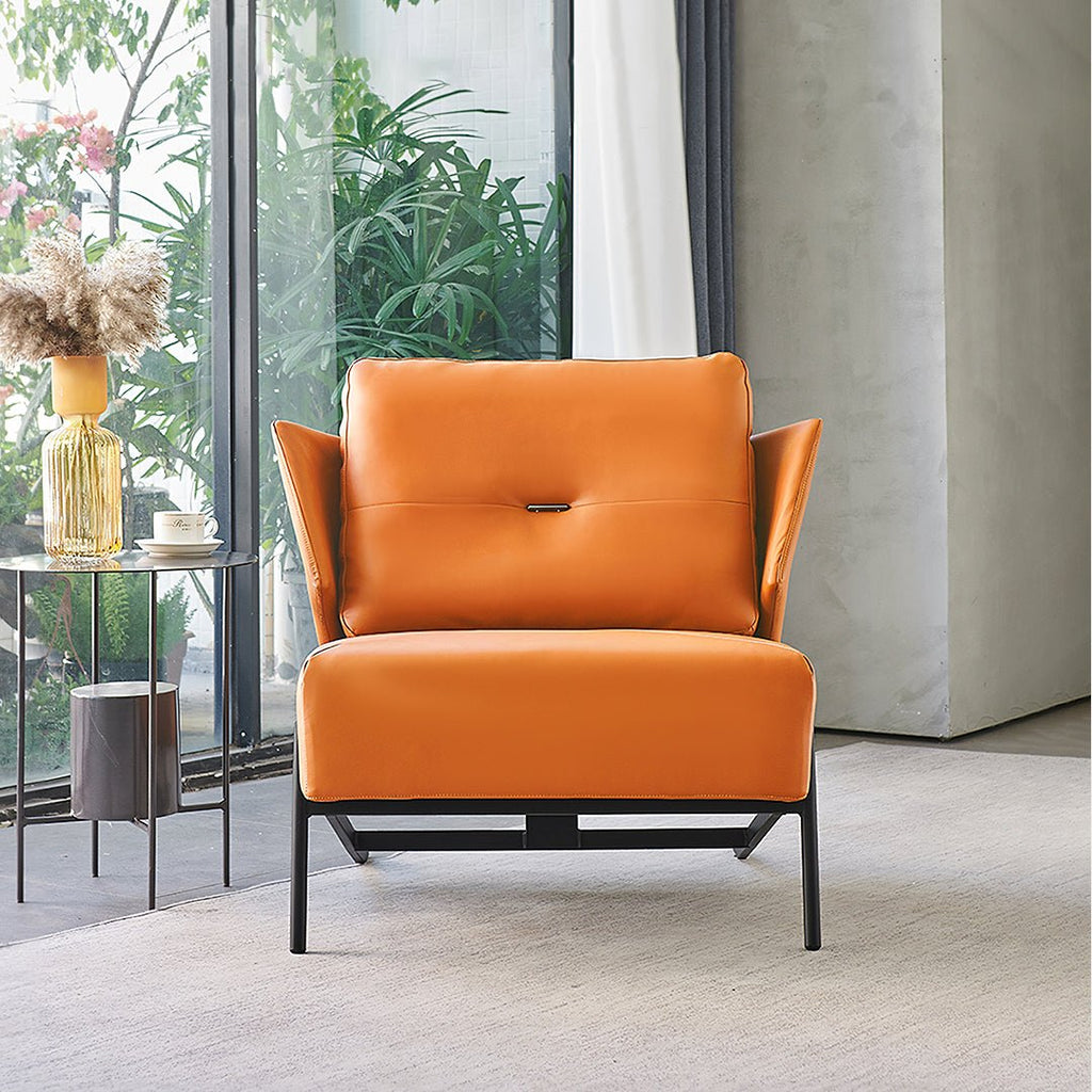 Karpov Tige Accent Leather Chair, Armchair, More Colours - Miola