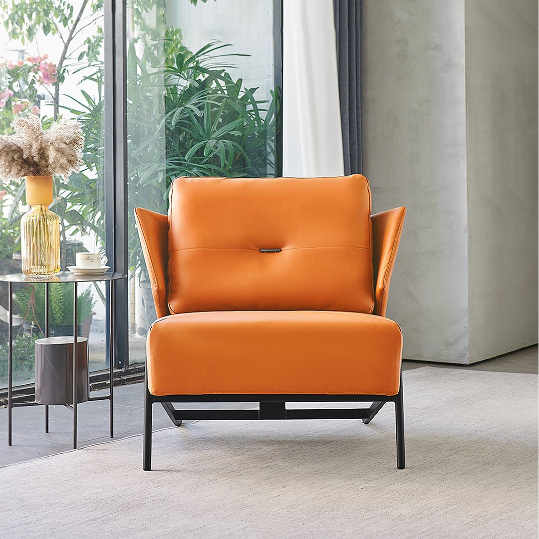 Karpov Tige Accent Leather Chair, Armchair, More Colours - Miola