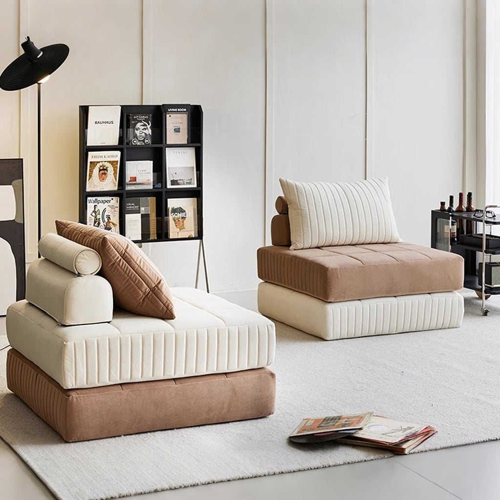 Thorne Lazy Sofa Bed, Single Sofa Bed, Leathaire - Miola