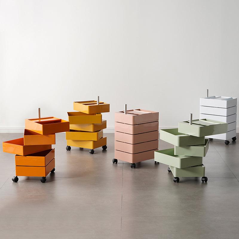 Afar Side Table With Storage & Trolley - Miola