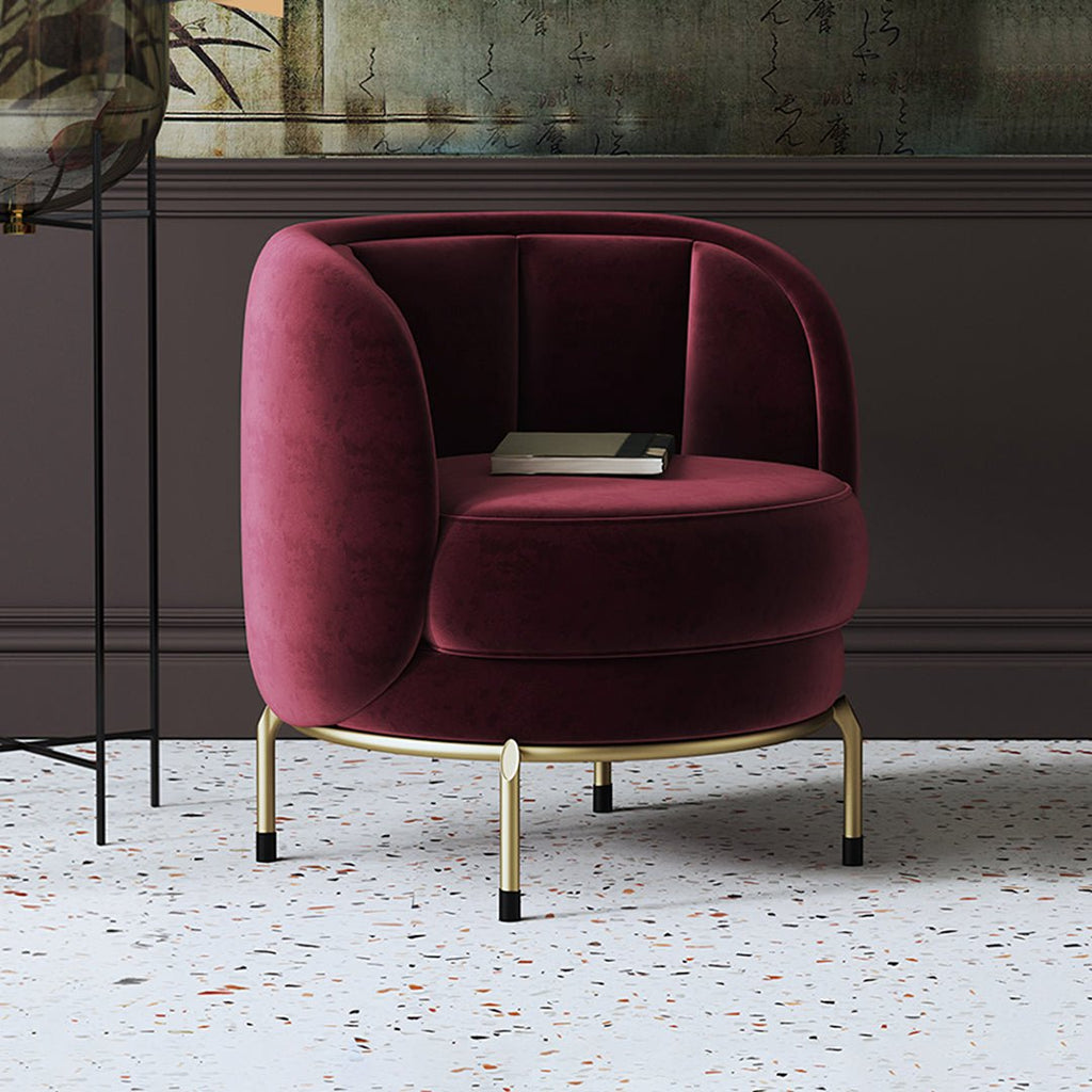 Carver Accent Lounge Chair, Purple - Miola