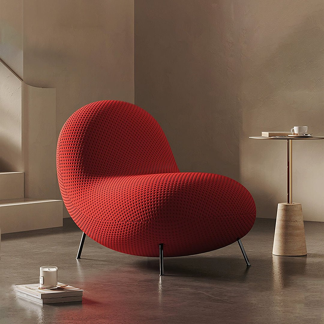 Cruz Easy Chair, Lounge Chair, Red - Miola