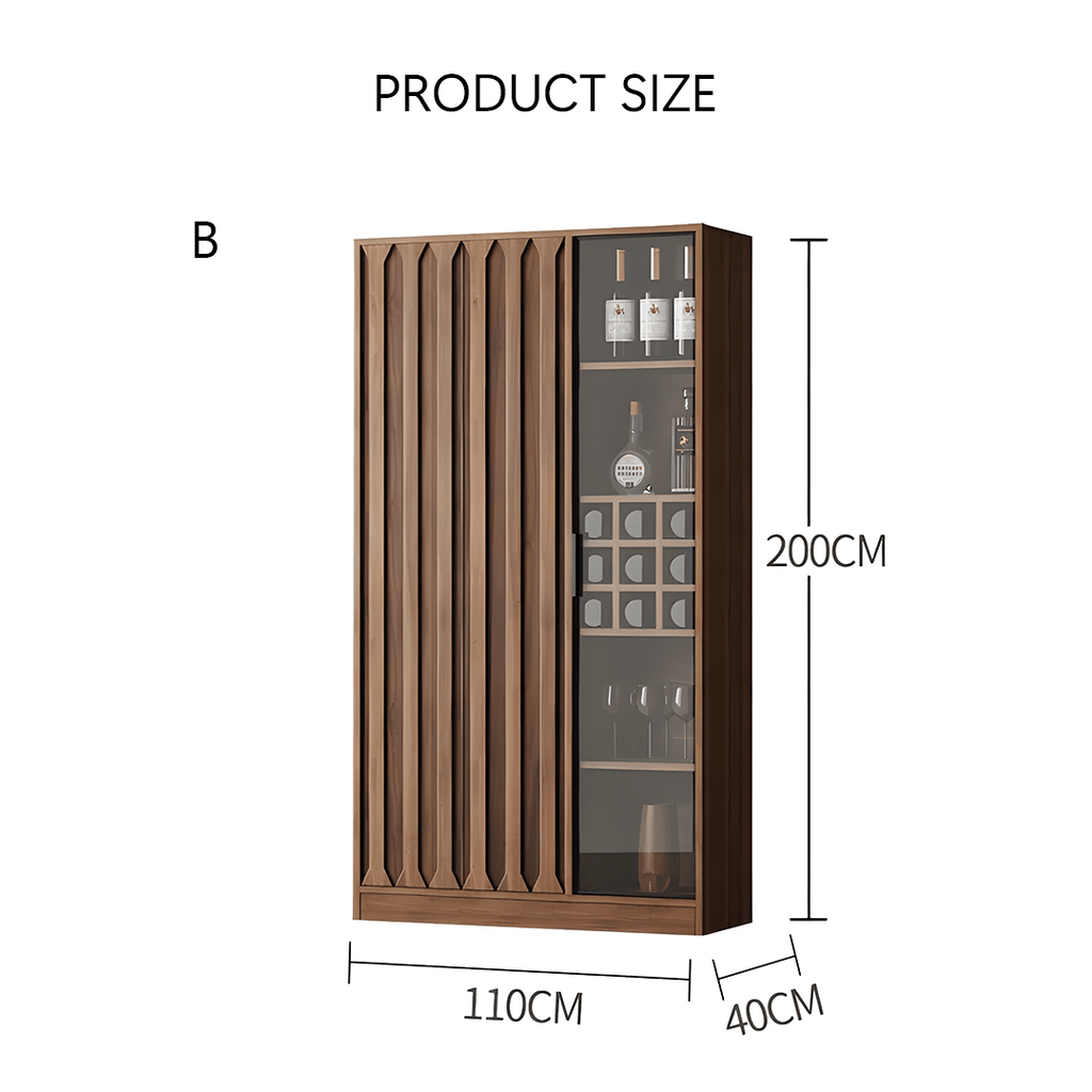 Dory Wine Cabinet, Solid Wood, More Sizes - Miola