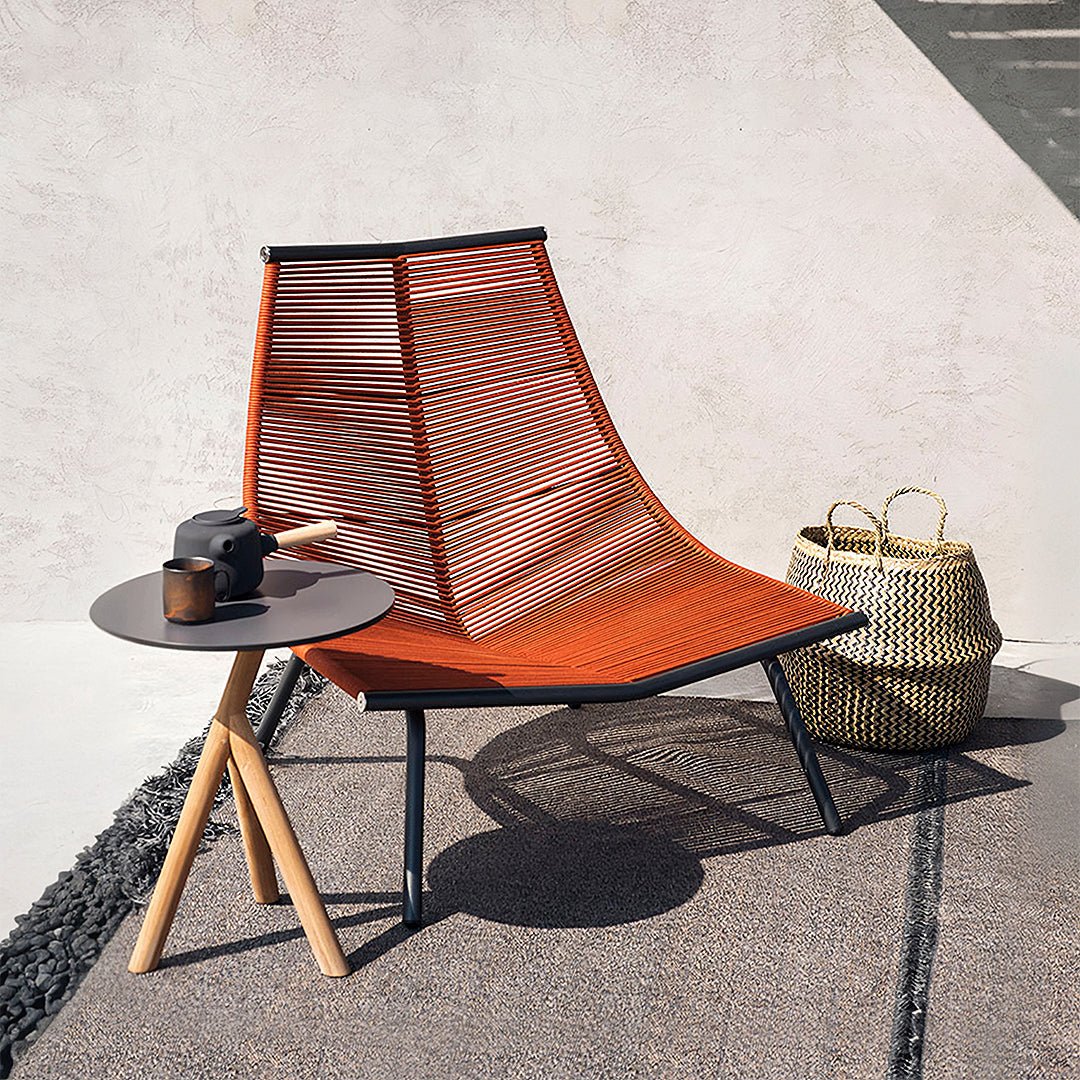 Iqbal Outdoor Lounge Chair With Footstool - Miola