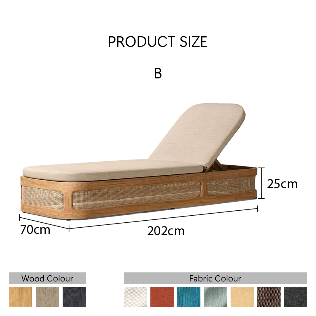 Marina Reclining Outdoor Sun Lounger, Daybed
