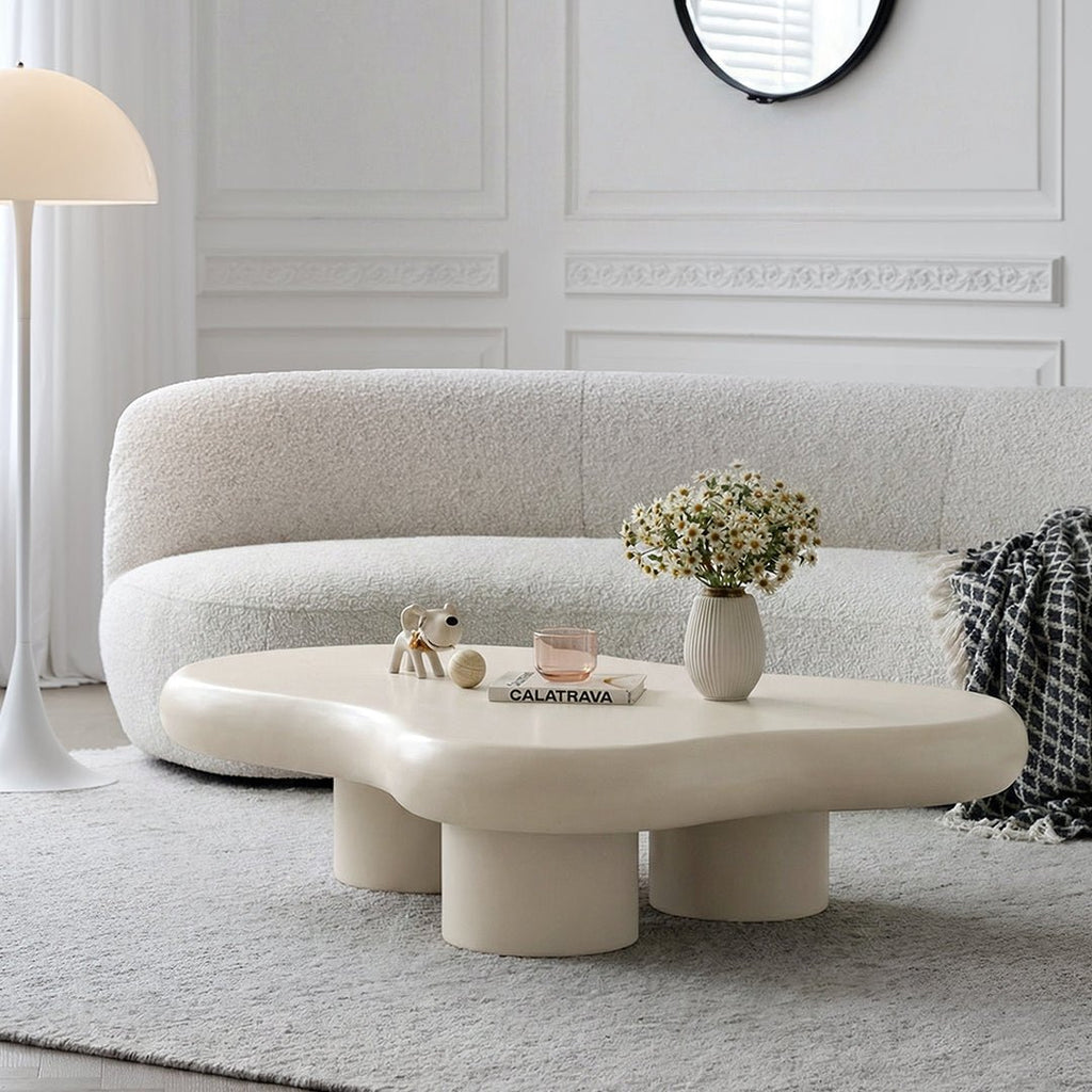 Quintus Coffee Table, Cream - Miola