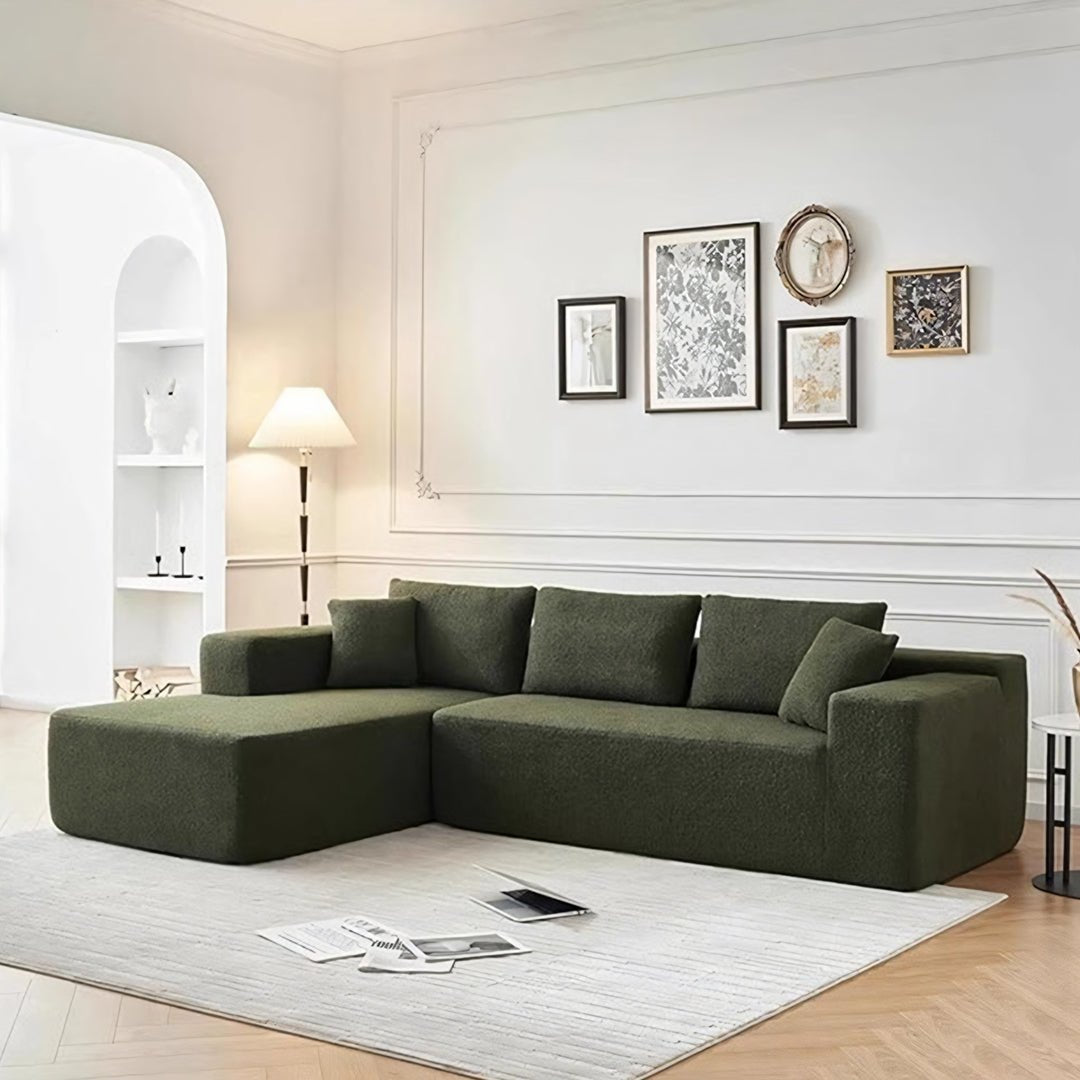Ortega Modular Sofa Bed, Three Seater Corner Sofa Bed, Boucle - Miola