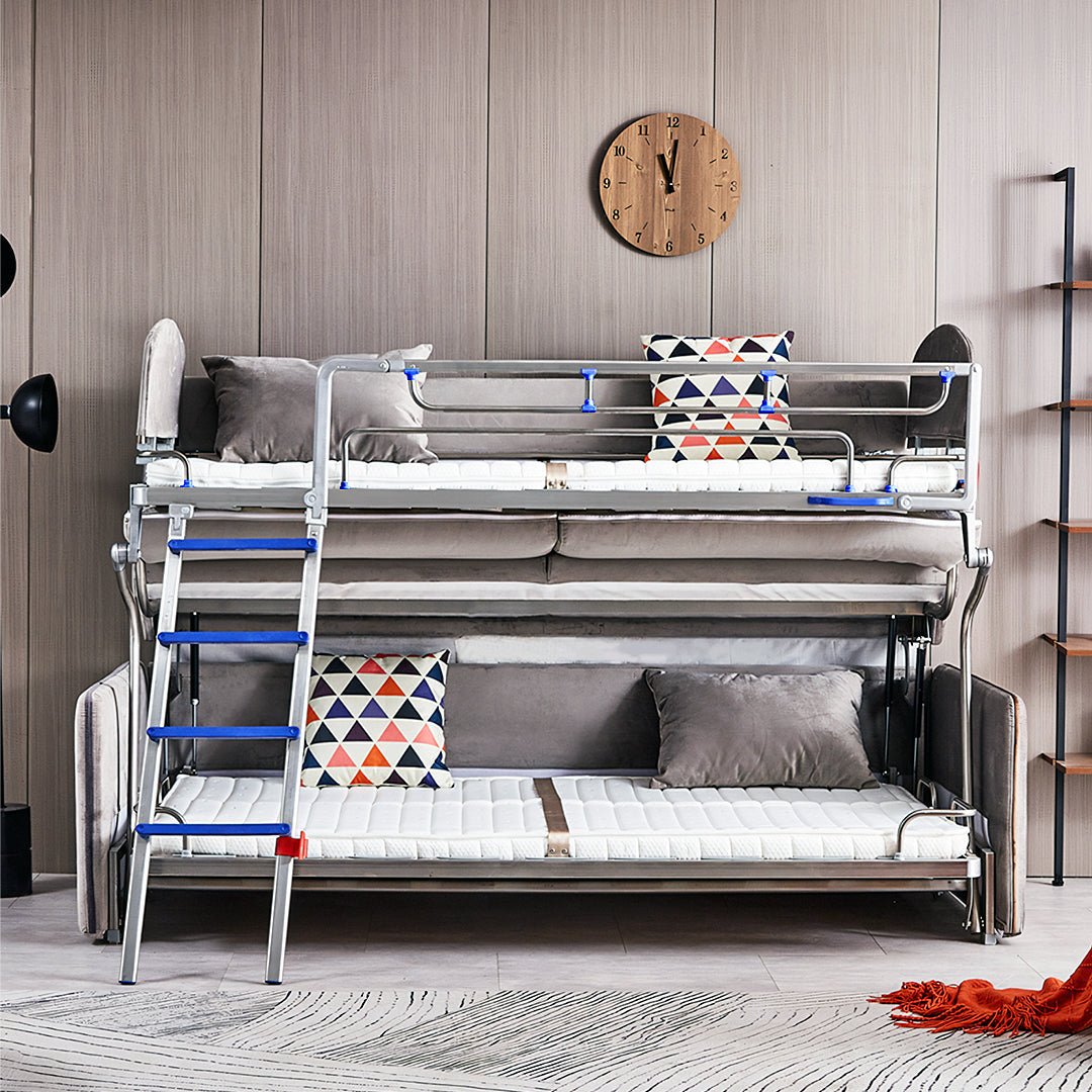 Ramos Two Seater Sofa Bed, Bunk Bed, Flannelette - Miola