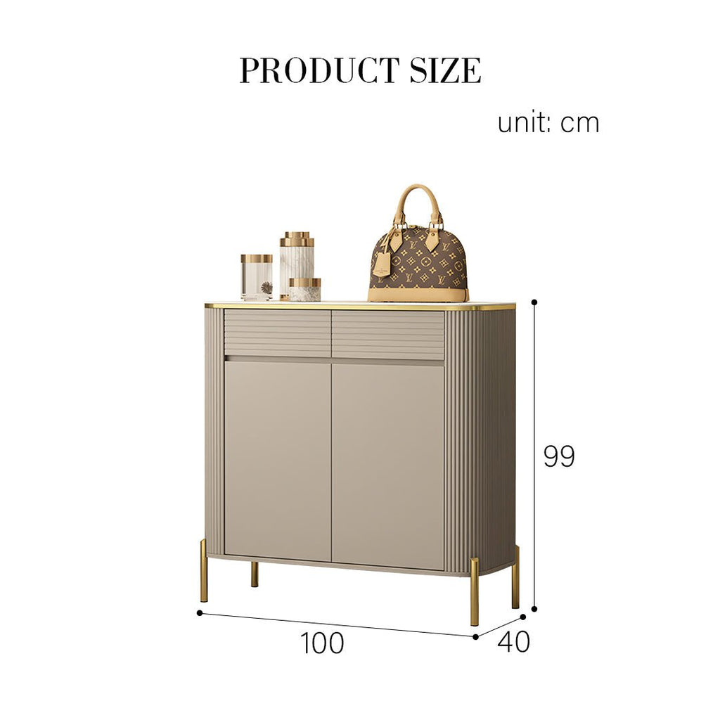 Malvina Shoe Storage, Light Grey - Miola
