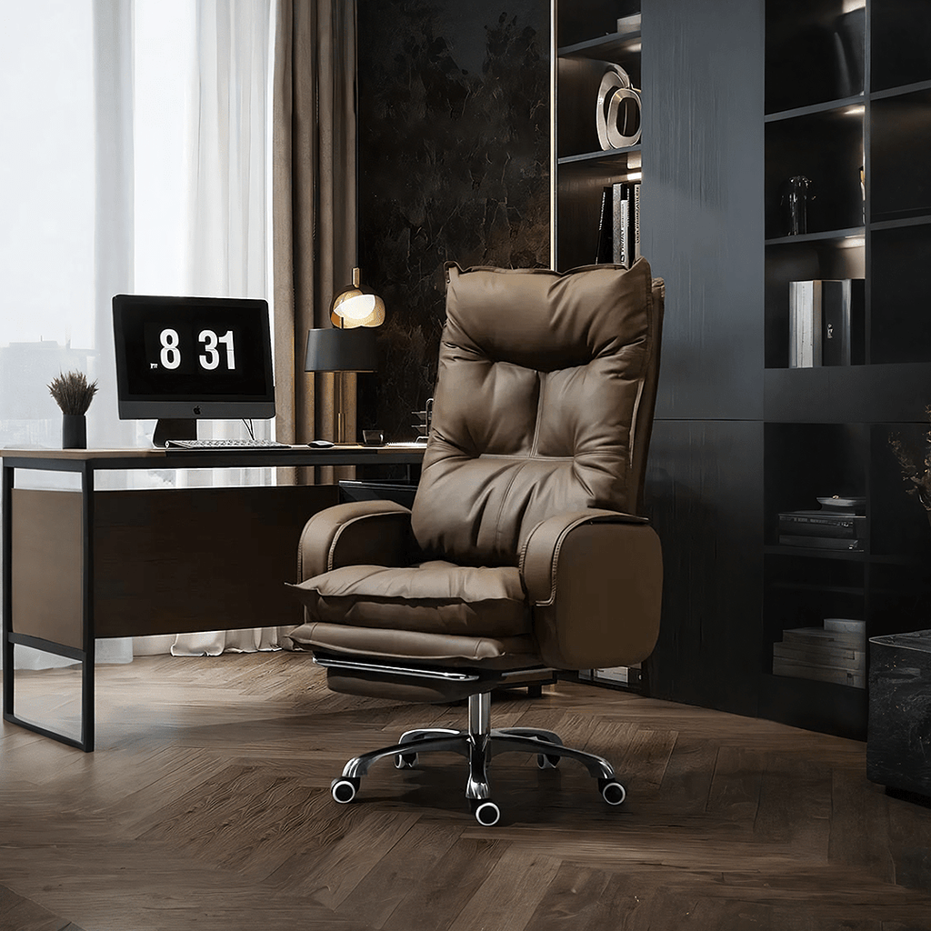 Manaia Recliner Office Chair With Footrest, Swivel - Miola