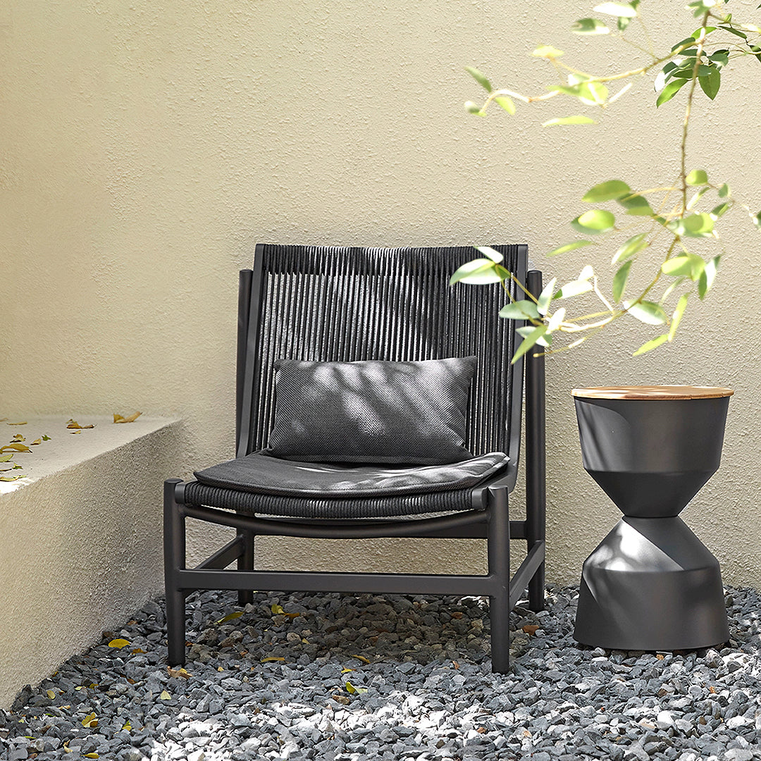 Lavoie Outdoor Lounge Chair With Footstool, Rattan