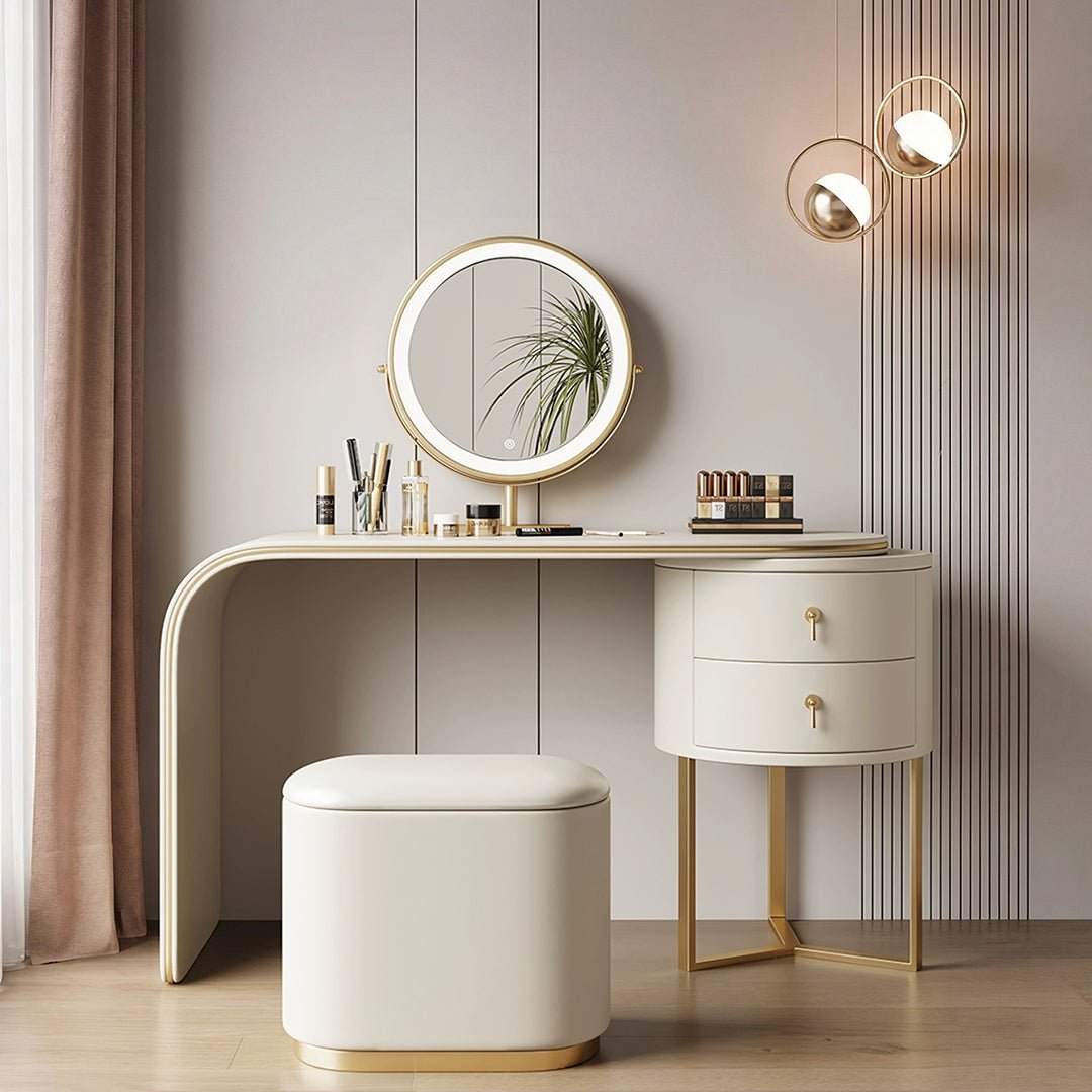 Noorali Dressing Table with Mirror, More Colors Available - Miola