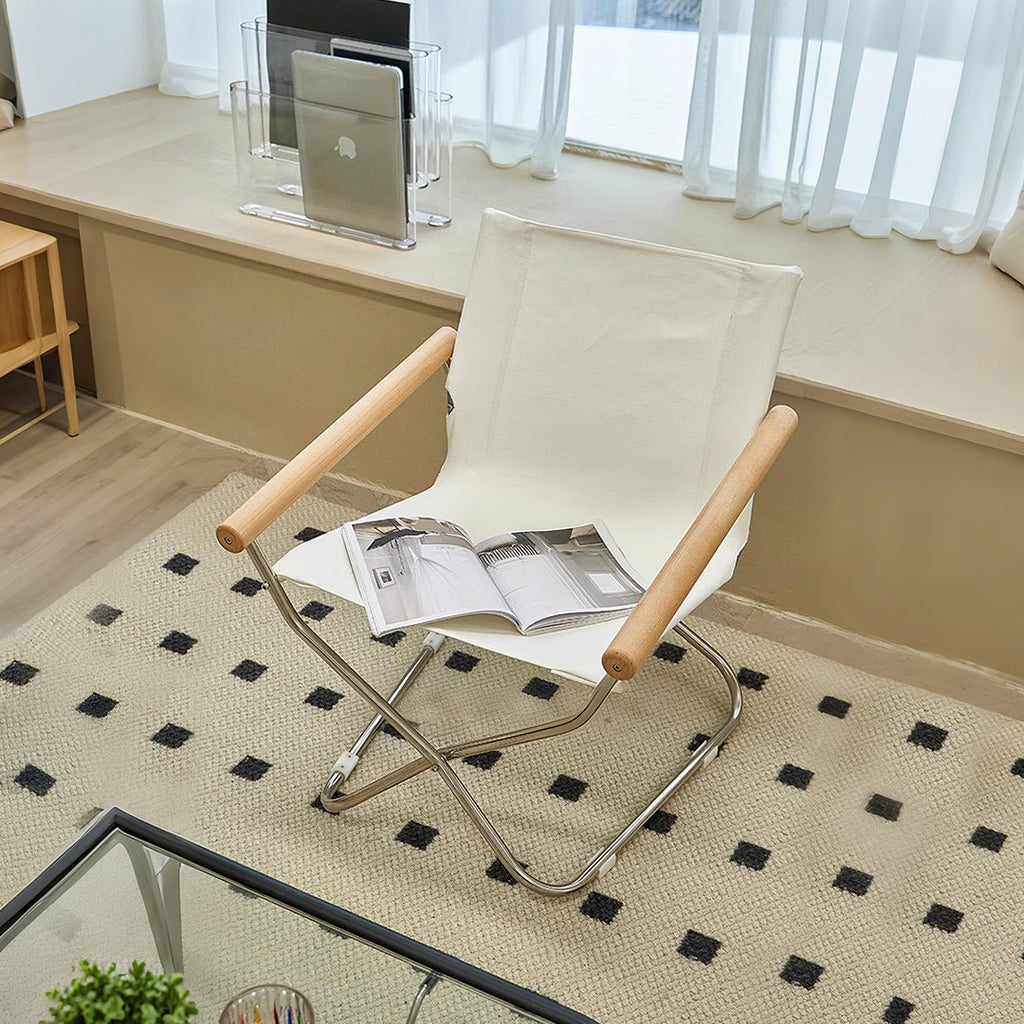 Kato Foldable Armchair, Stainless Steel - Miola