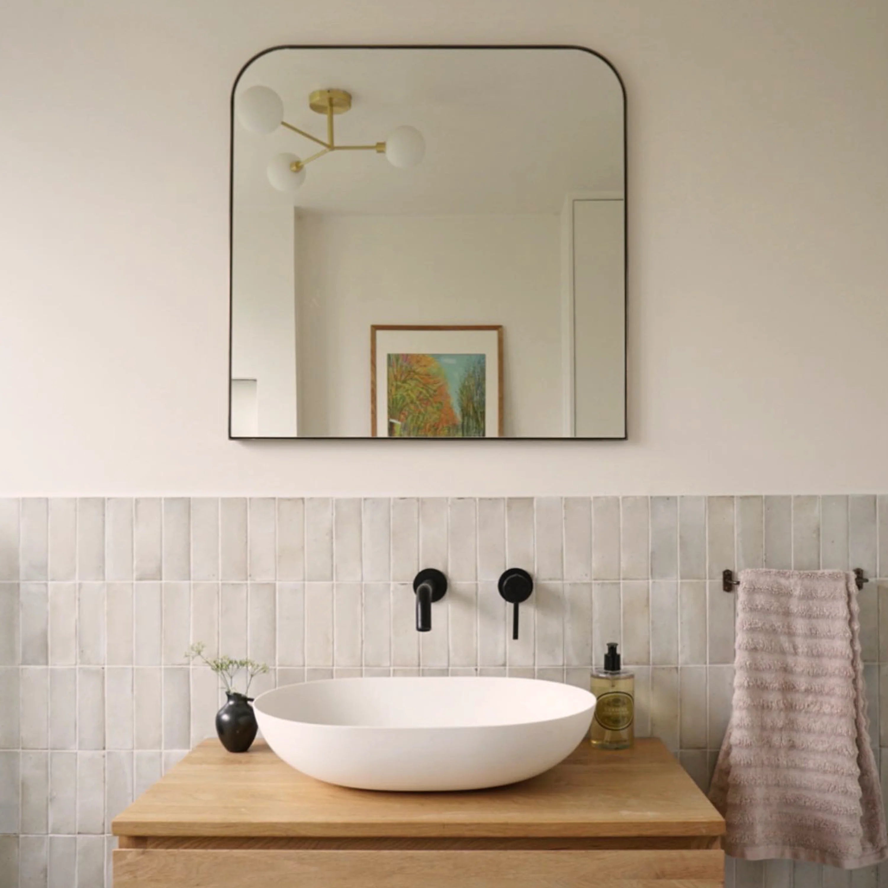 Brass 3 Light Flush Ceiling Light - Miola