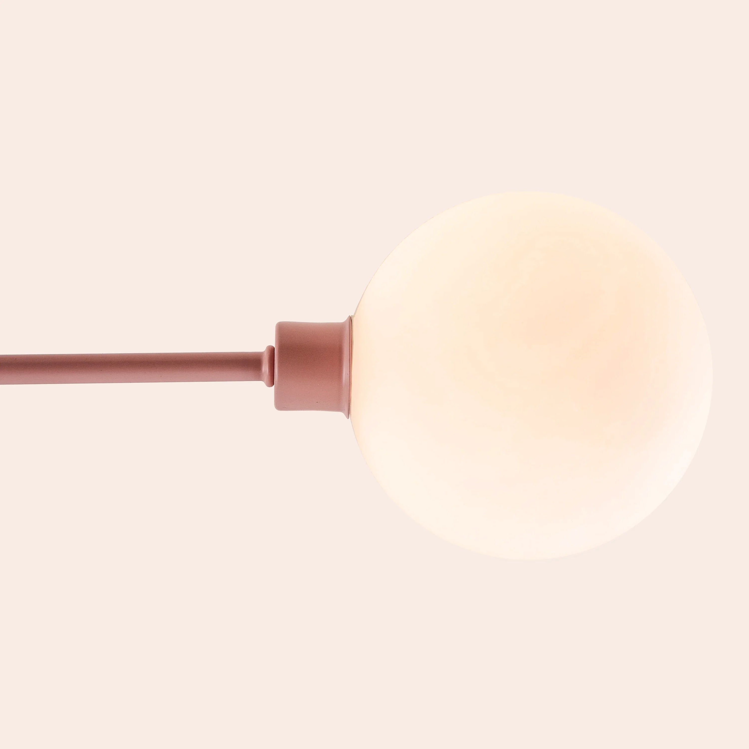 Blossom pink 3 light flush ceiling light - Miola