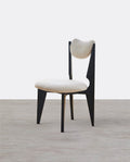 Molan Dining Chair, White Boucle - Miola