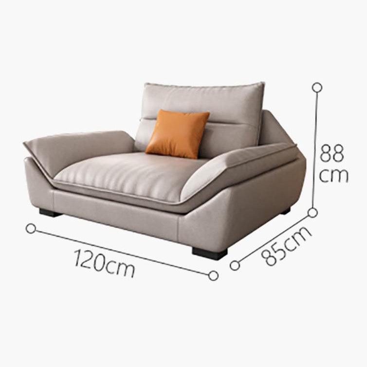 Quinn Five Seater Sofa, Leathaire - Miola