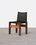 Lynette Dining Chair, PU Leather, Solid Wood - Miola